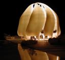 Az épülő chilei bahá’í templom makettja