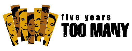 Az „Öt év túl sok” kampány logója